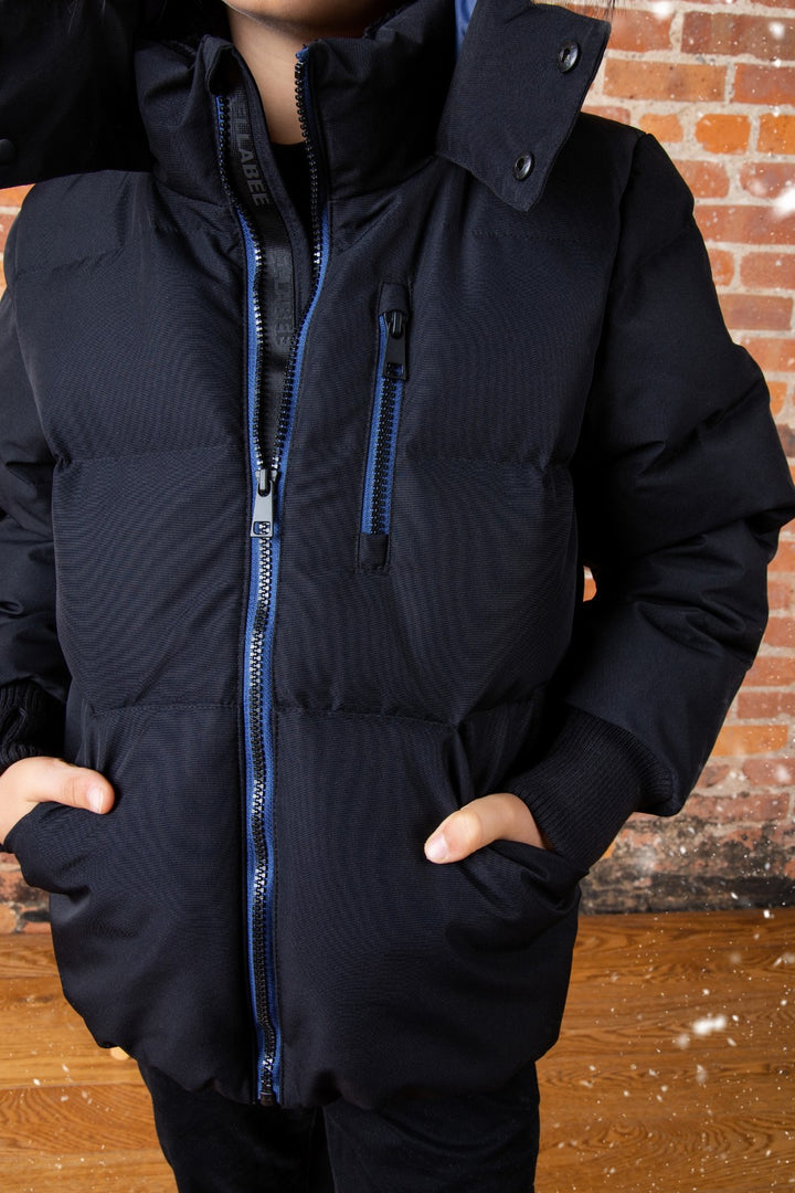 F25-5001-ANDRES DOWN JACKET-Black/Blue
