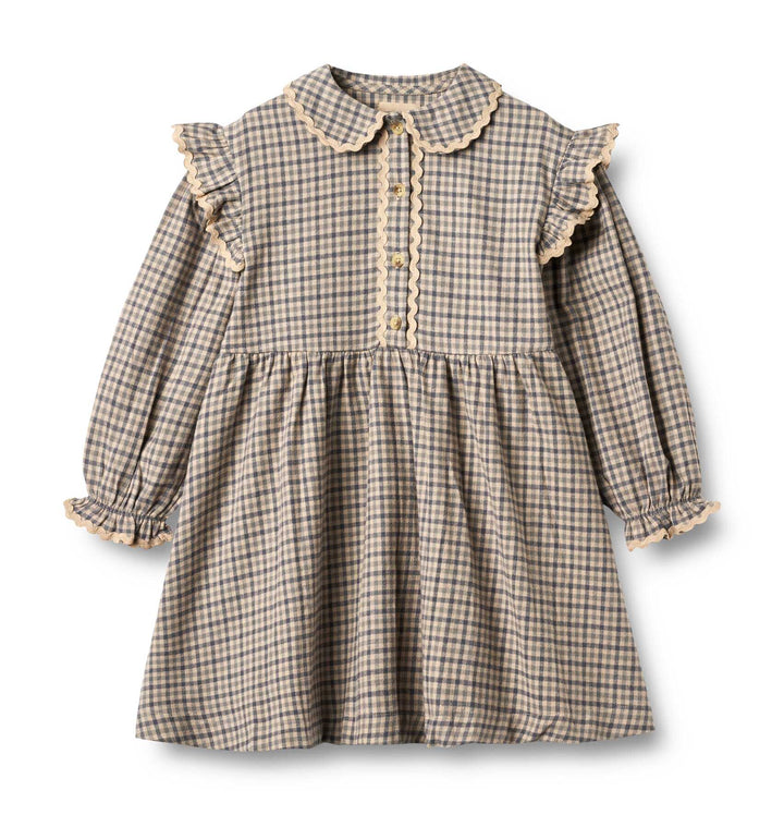 Dress L/S Alissa (1354-461) blue check