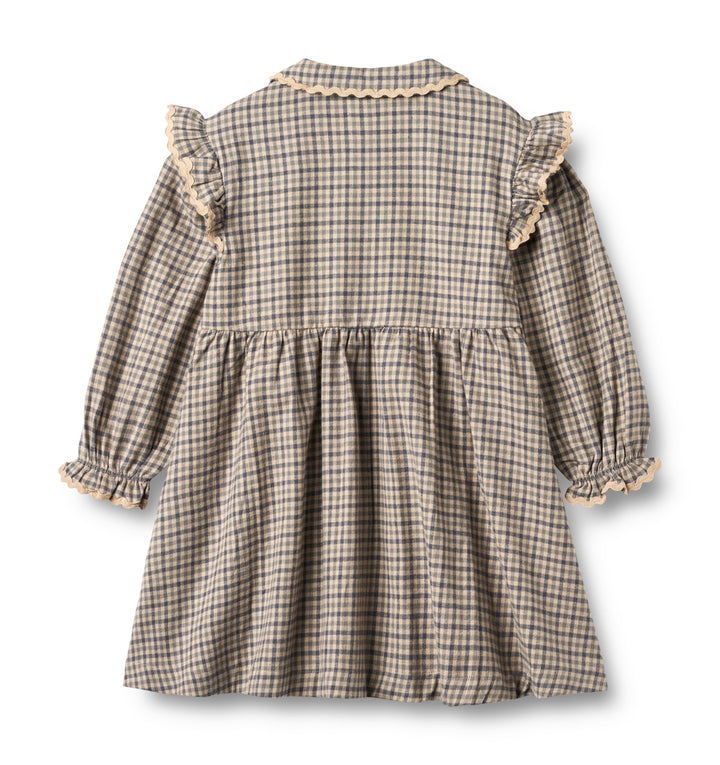 Dress L/S Alissa (1354-461) blue check