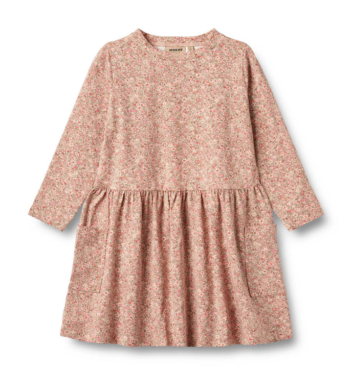 Jersey Dress L/S Bessie (1566-182c) rose dust flower meadow
