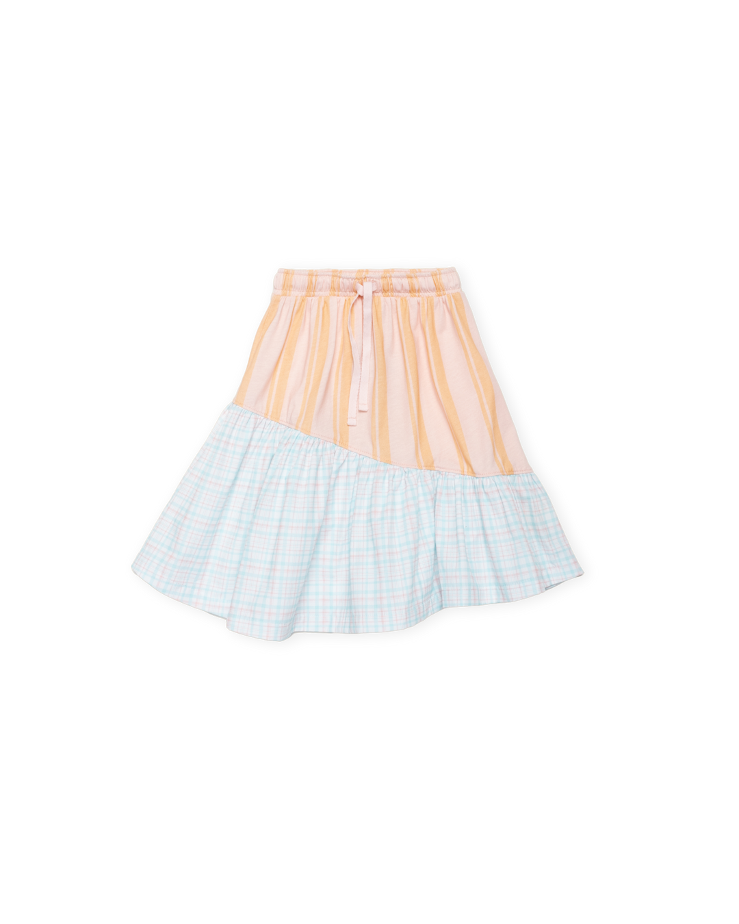 Organic Soccer Skirt In Creamsicle Stripe