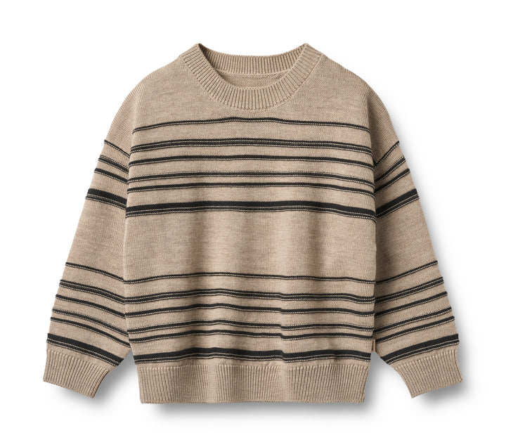 Knit Pullover Flores (2504-567) sand black stripe