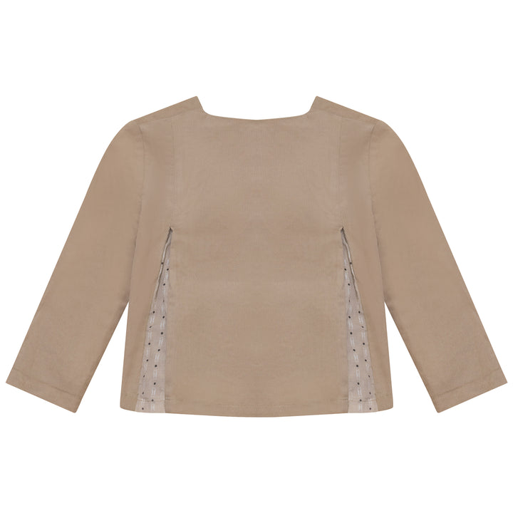 2511-BOY BLAZER W PRINT-Camel