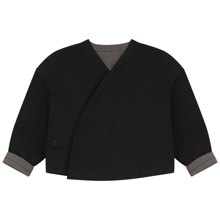 2520BK-BOY WRAP BLAZER-BLACK