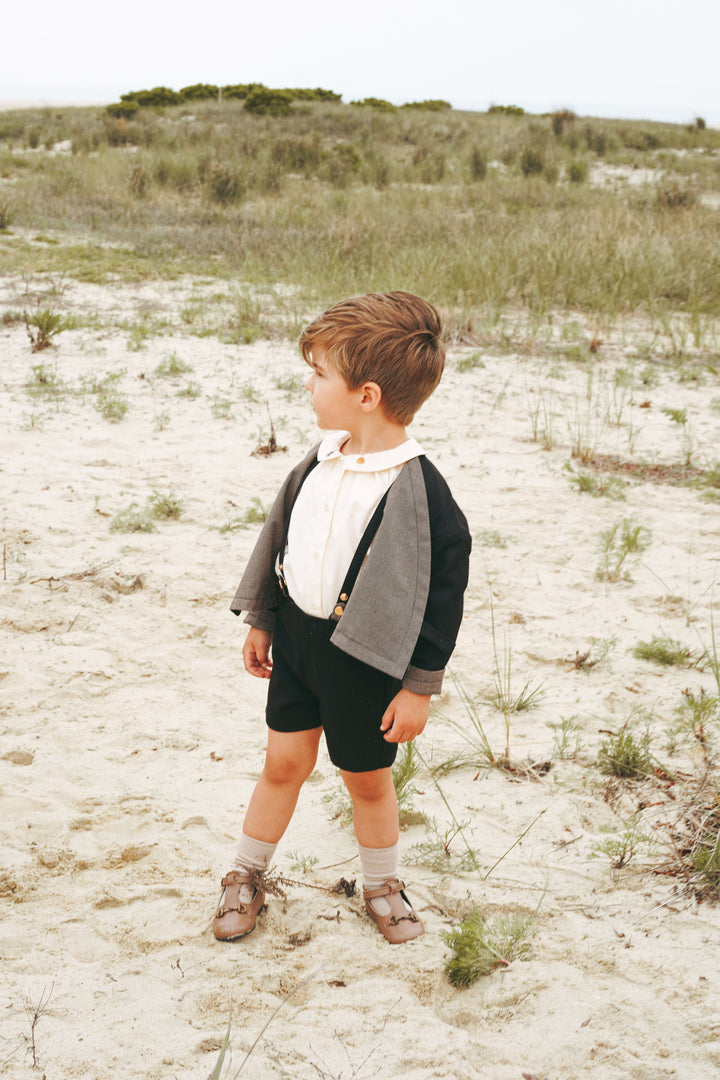 2520BK-BOY WRAP BLAZER-BLACK