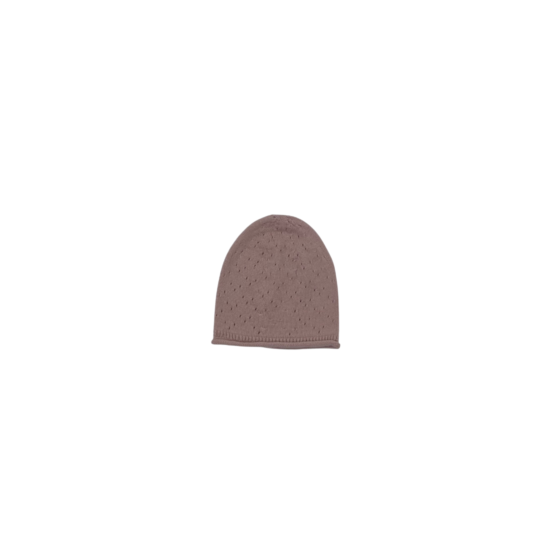 509-IRIS-KNIT HAT-Pale Rose