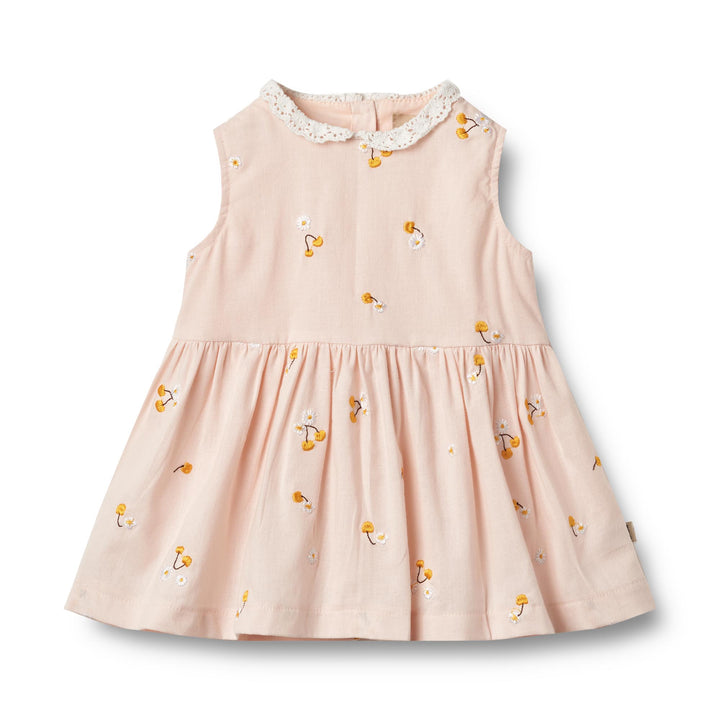 Dress Elma (5207-235)-Powder Yellow Cherries