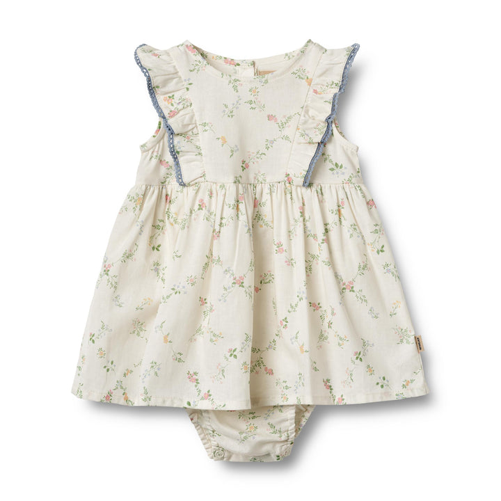 Dress Suit Lace Sofia (5258-261)-Ivory Checked Flowers