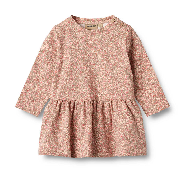Jersey Dress L/S Bessie (5566-182c) rose dust flower meadow
