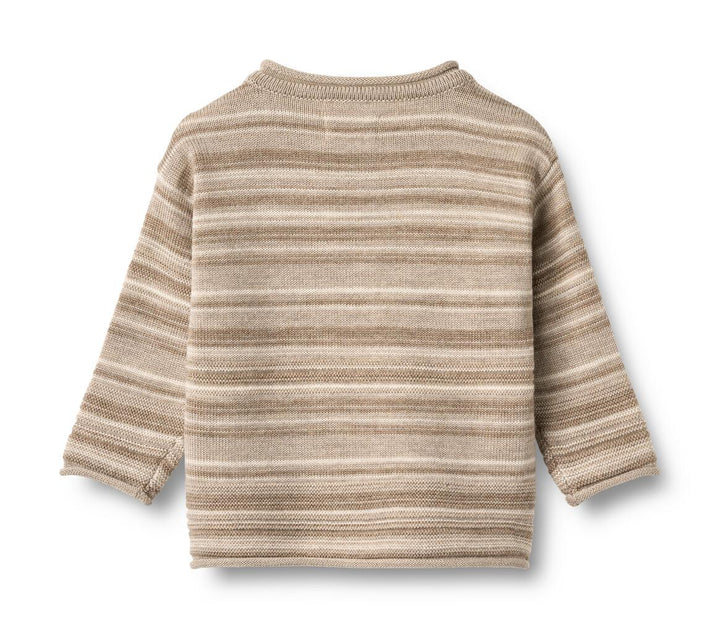 Knit Pullover Gunnar (6582-567) warm sand stripe