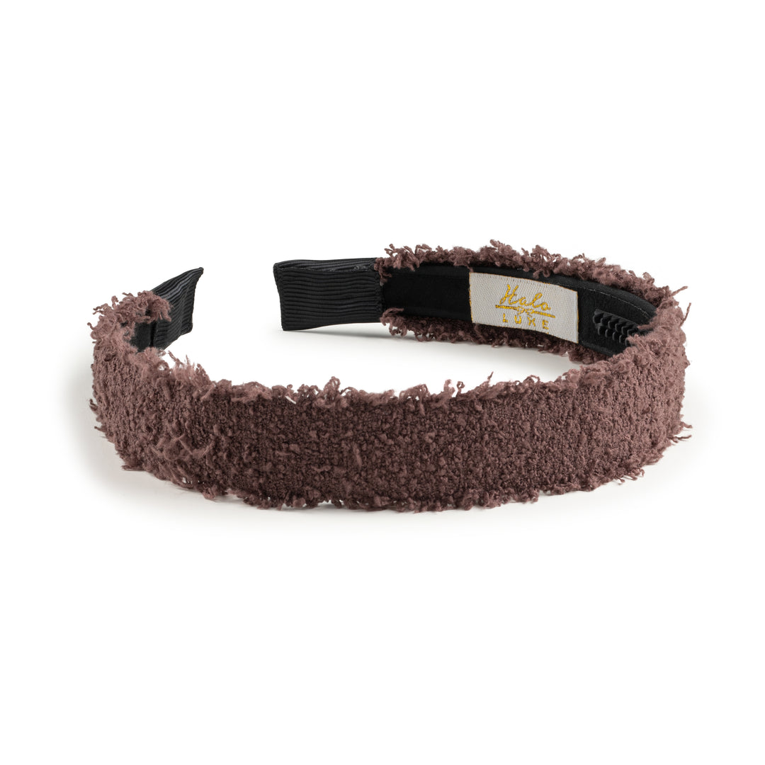 amarh005-Amara deconstructed woolen headband-chocolate
