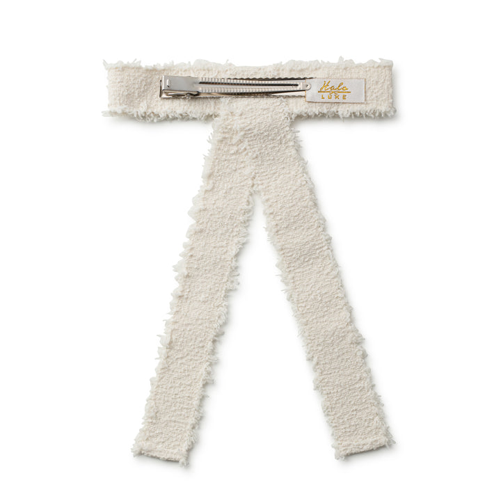 amarl001-Amara deconsctructed woolen long tail clip-ecru