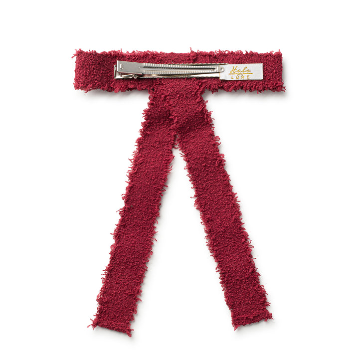 amarl006-Amara deconsctructed woolen long tail clip-ruby