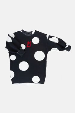 B&W DOTS DRESS (with m)