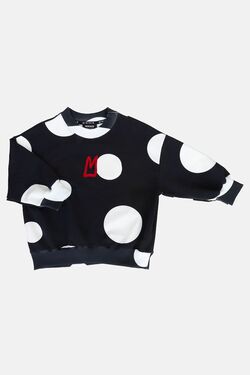 B&W DOTS SWEATSHIRT (with m)