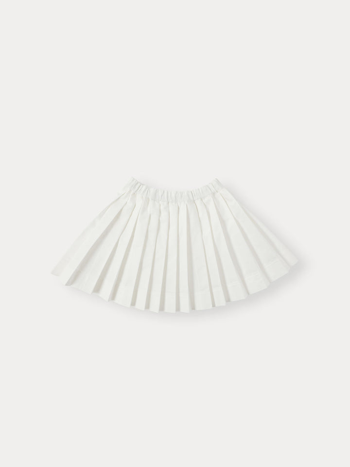 BENEBENE PLEATED SKIRT-white