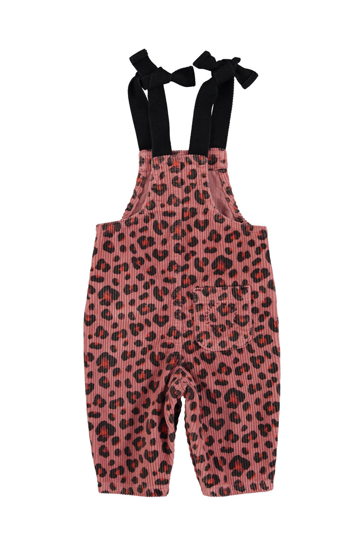 AW25.BM2508-Dungarees | Pink w/ animal print-pink | cotton corduroy