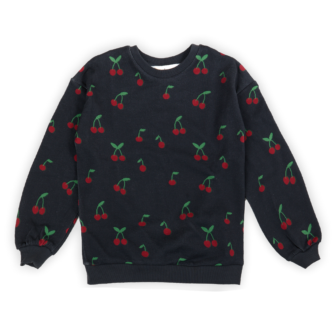 E25210-Cherry Sweatshirt-black cherry