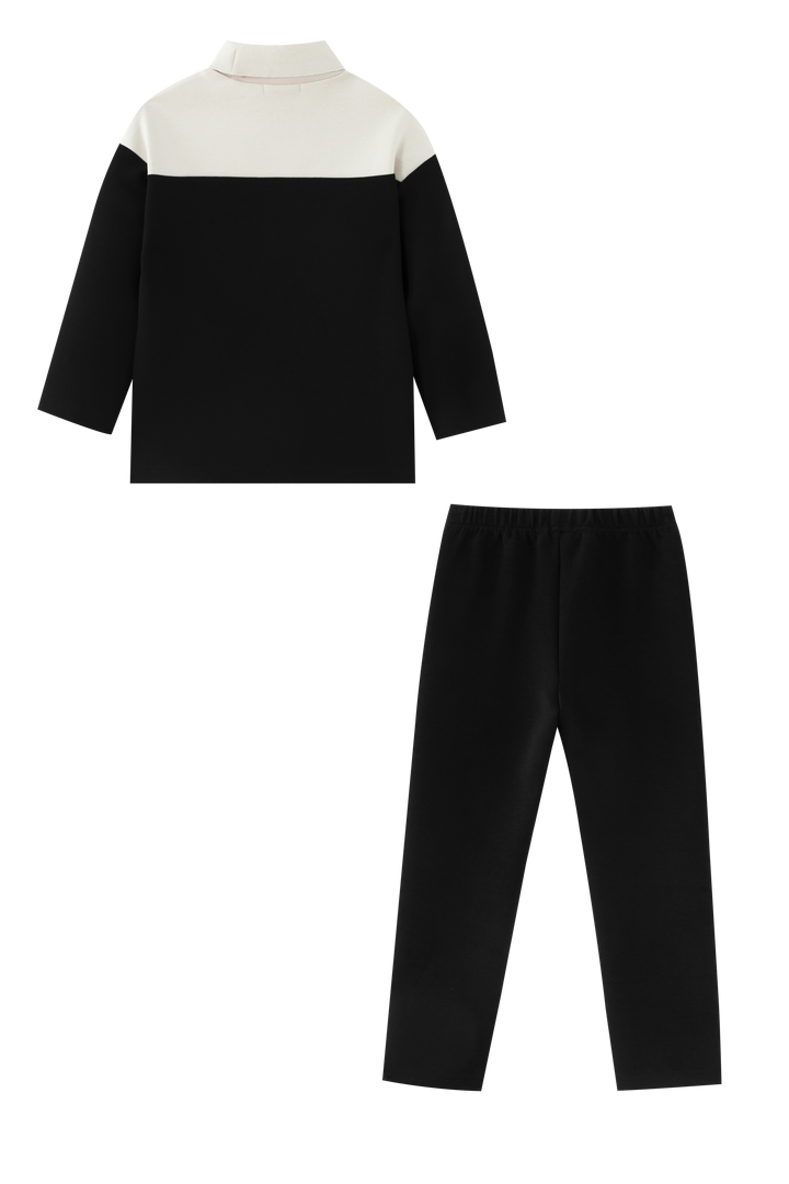COLORBLOCK BOYS 2 PC SET-STONE/BLACK