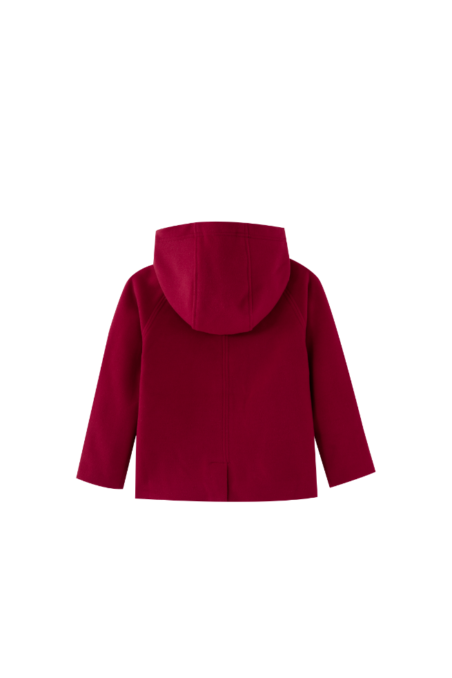 DOUBLE BREASTED WOOL JACKET-RED