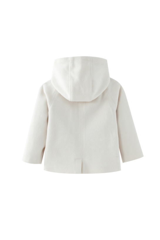 DOUBLE BREASTED WOOL JACKET-CREAM