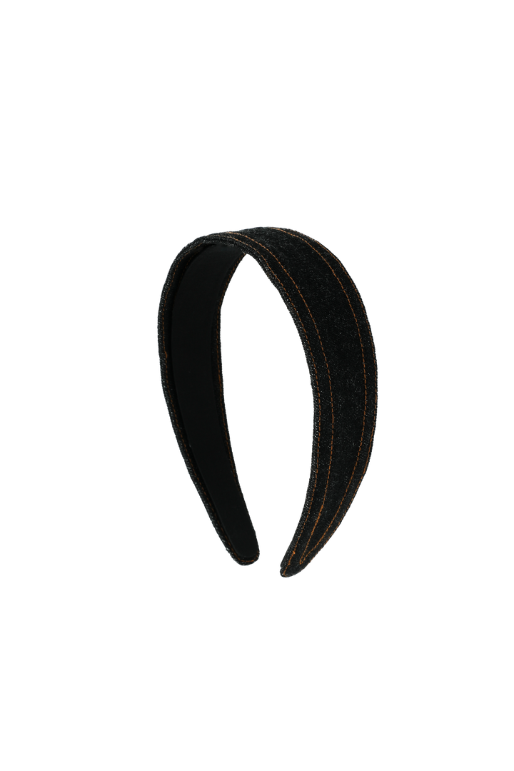 DENIM HEADBAND-BLACK DENIM