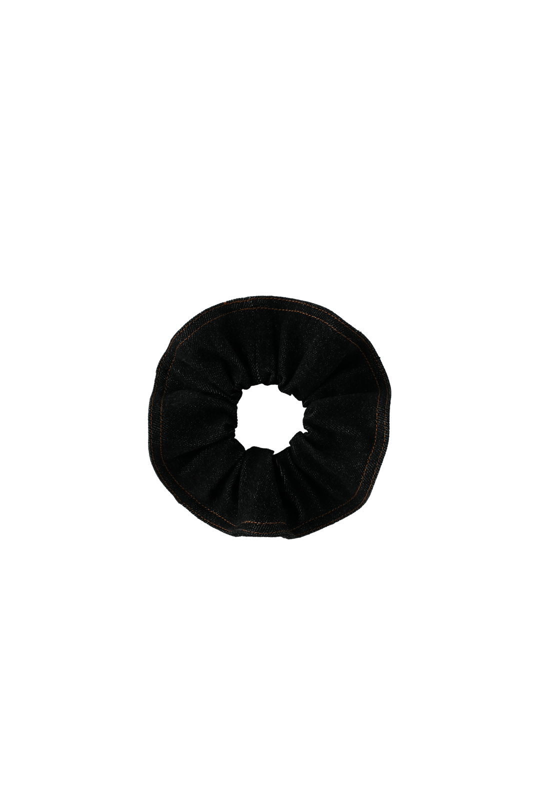 DENIM SCRUNCHIE-BLACK DENIM