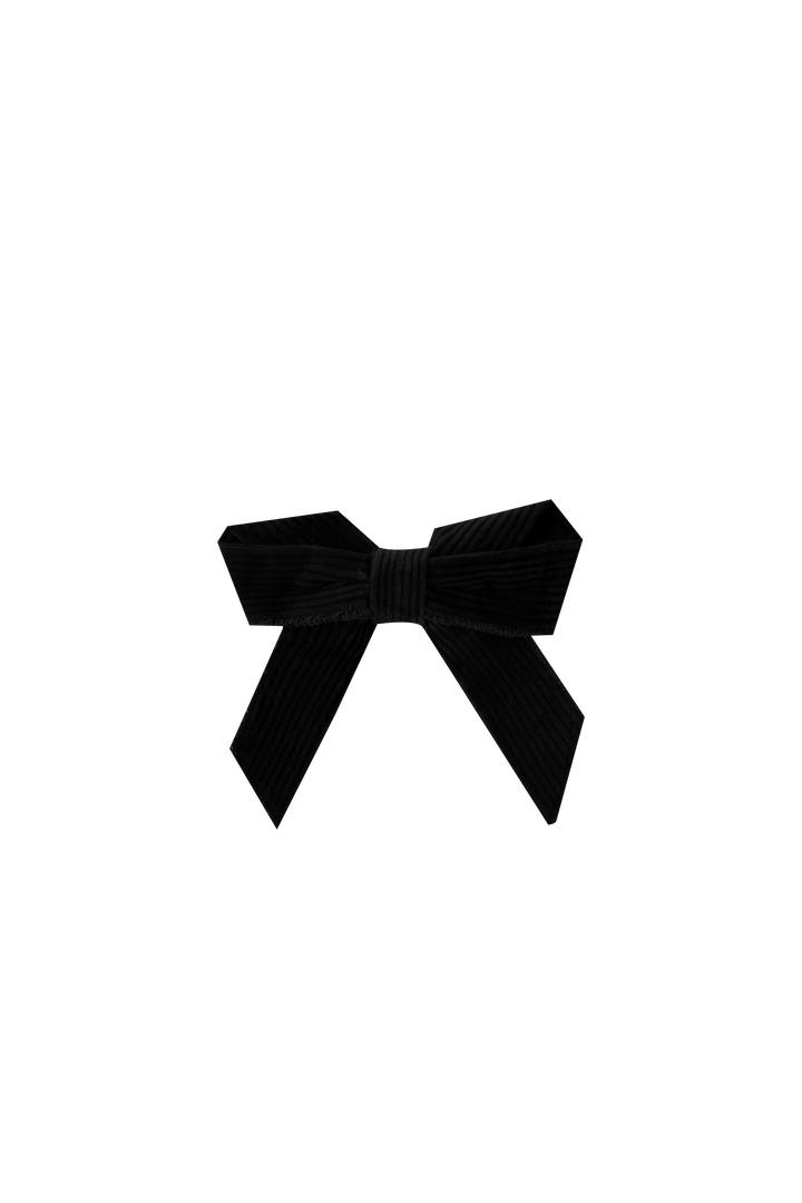 CORDUROY HAIRBOW-BLACK