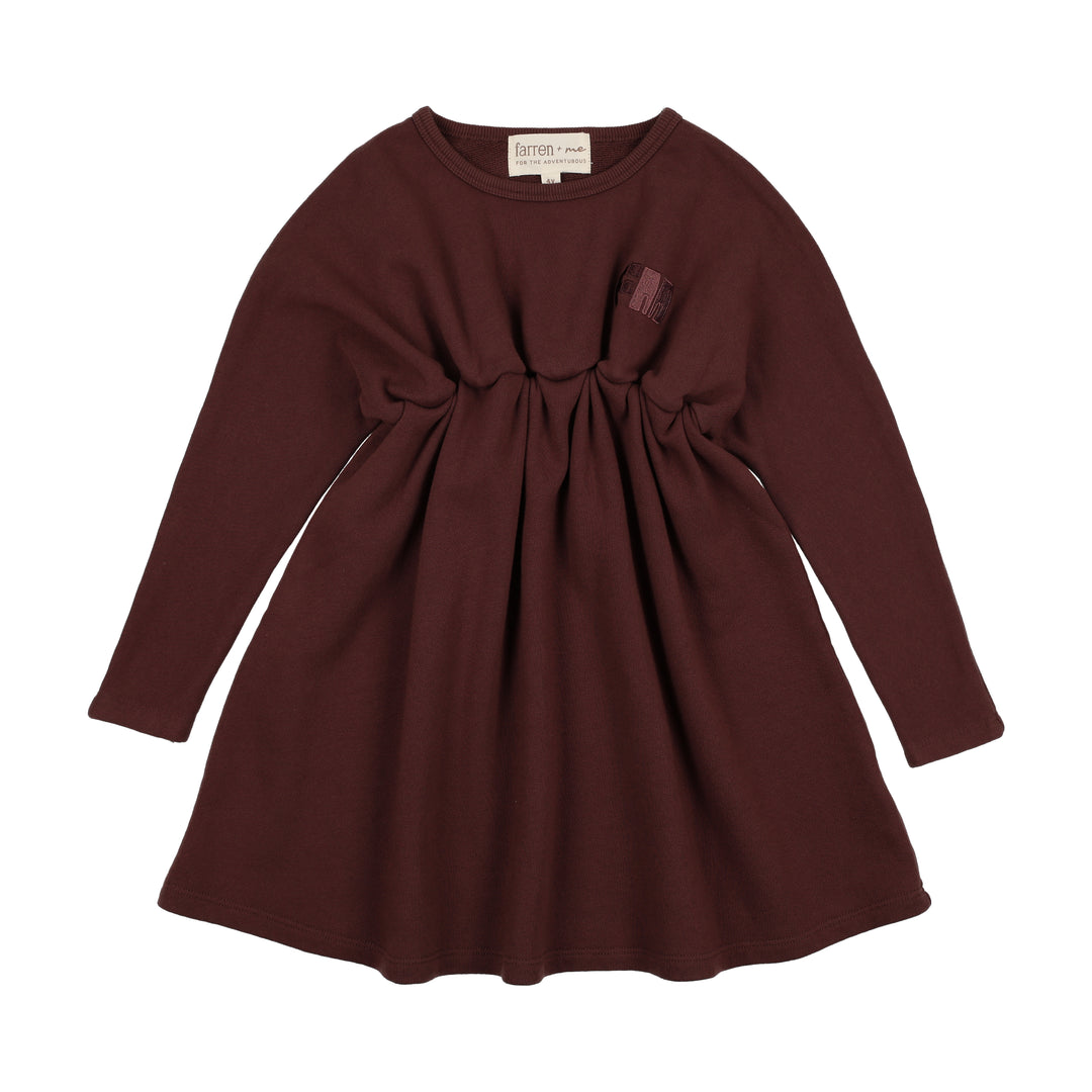 FAW25-05-High Waisted Dress-Washed Burgundy