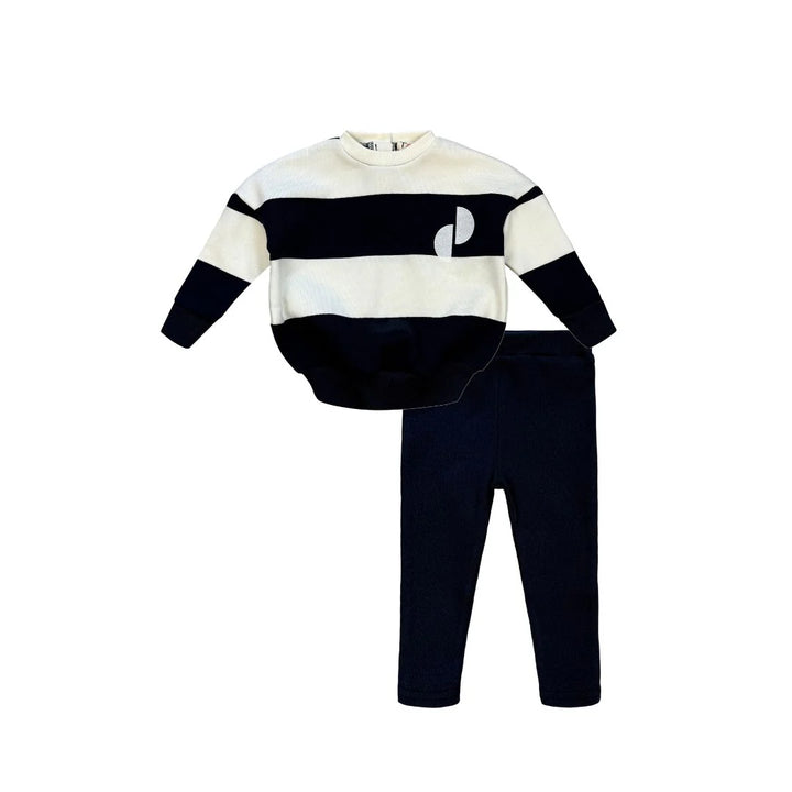 21-115-Stripe Baby Boy-Navy