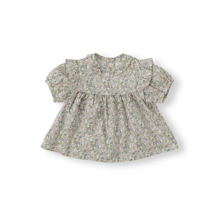 BABY-RILEY FRILL BLOUSE-cream