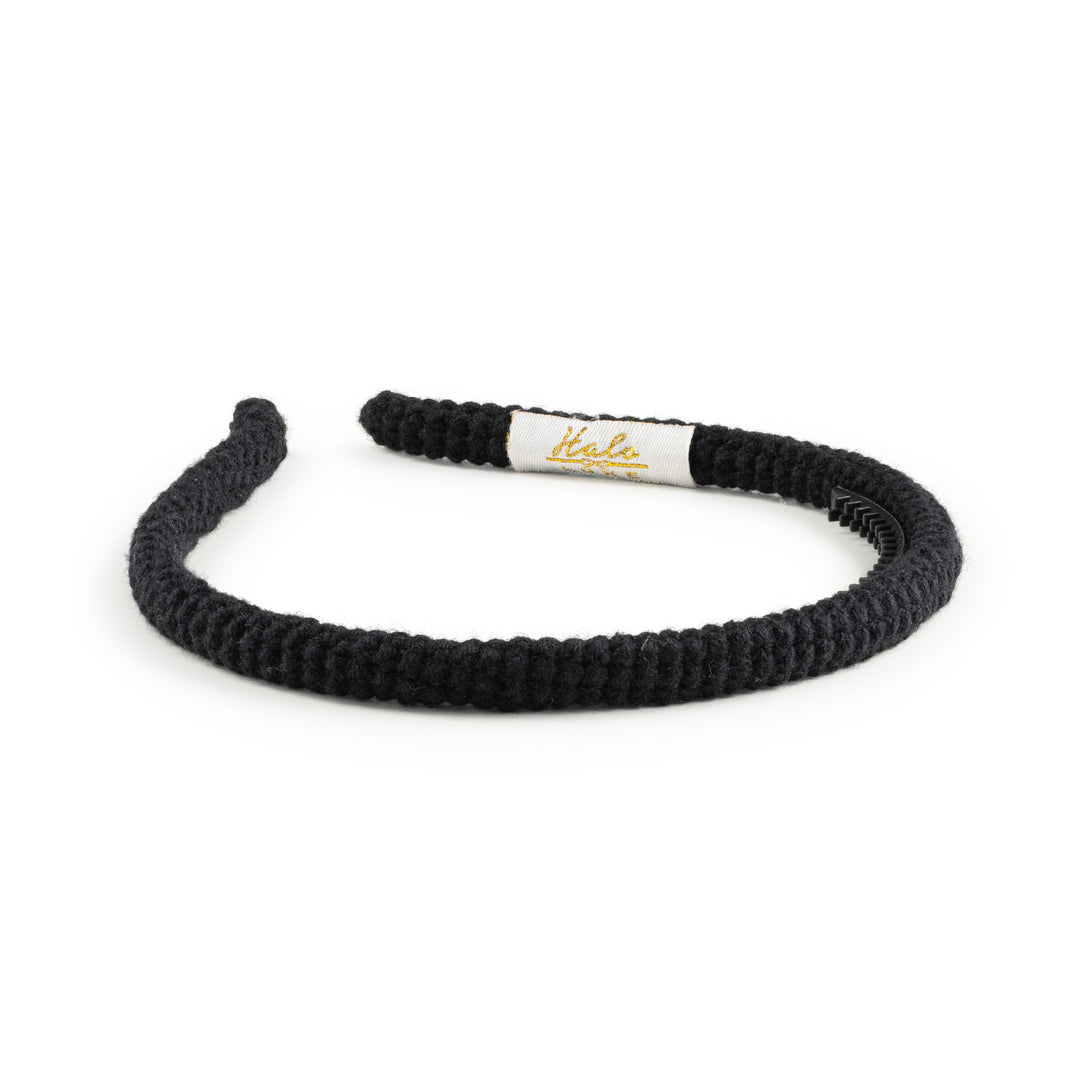 juliah001-Juliana textured knit headband-black