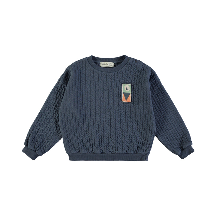 Sweatshirts-Quilted Night blue