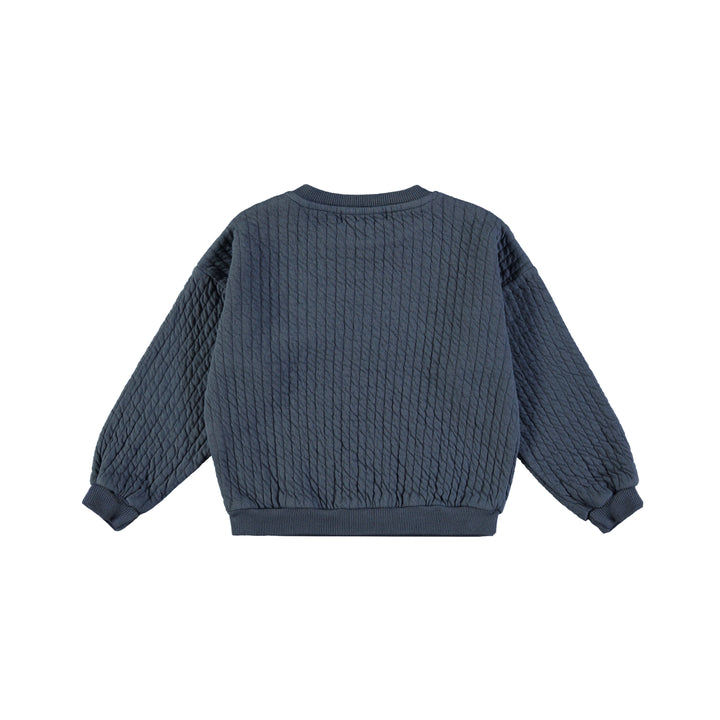 Sweatshirts-Quilted Night blue