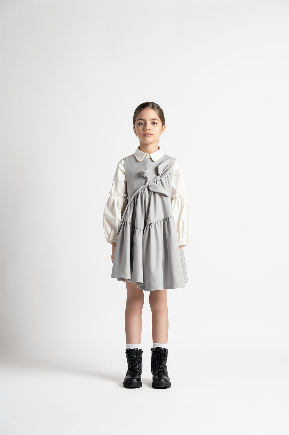 flannel mini dress Whitney Blue Plaid Flannel Mini Dress S