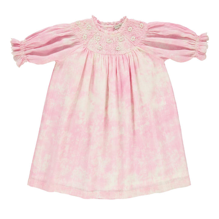 MELODY DRESS-Bubblegum Tie Dye