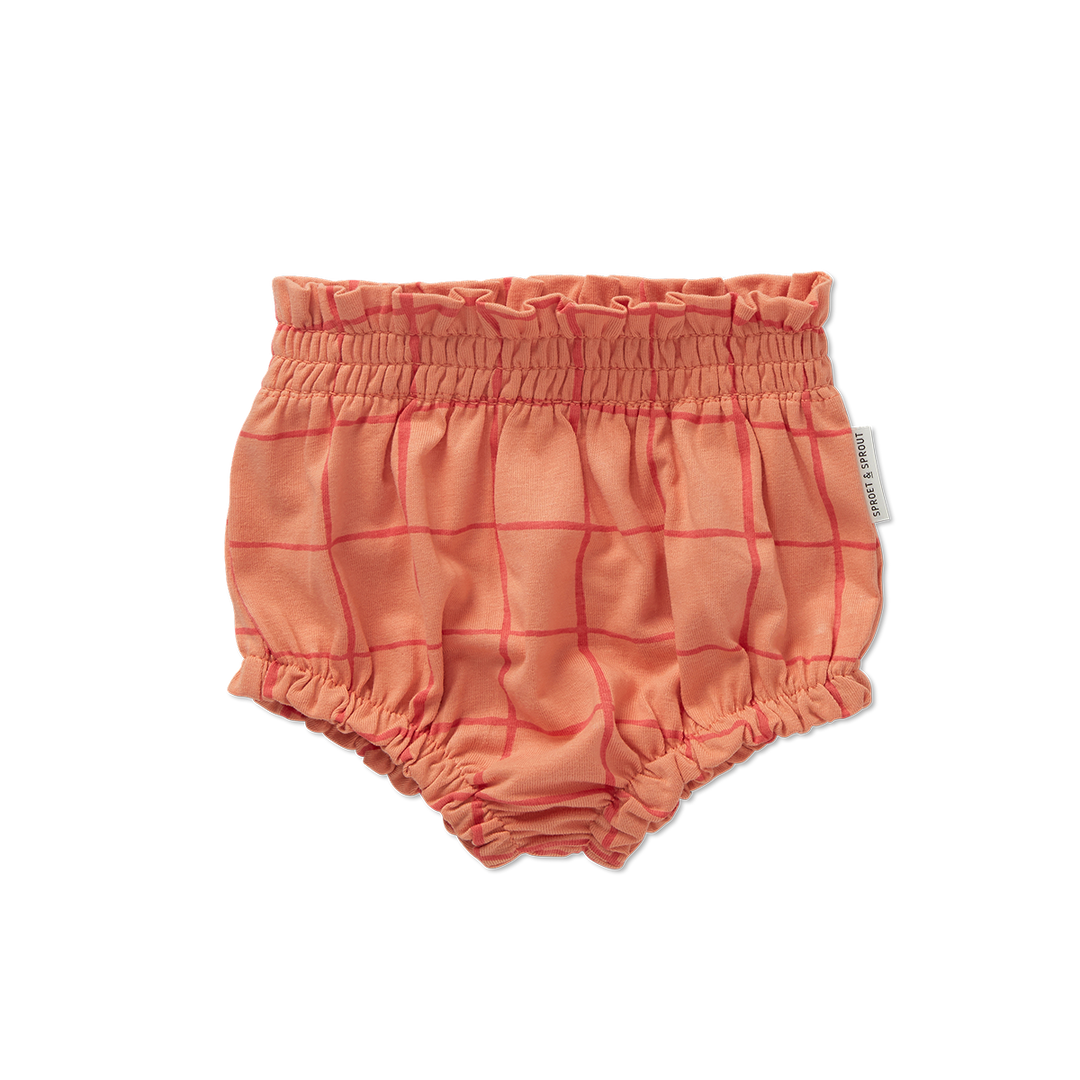 1809-SMOCK BLOOMER CHECK PRINT -Blush