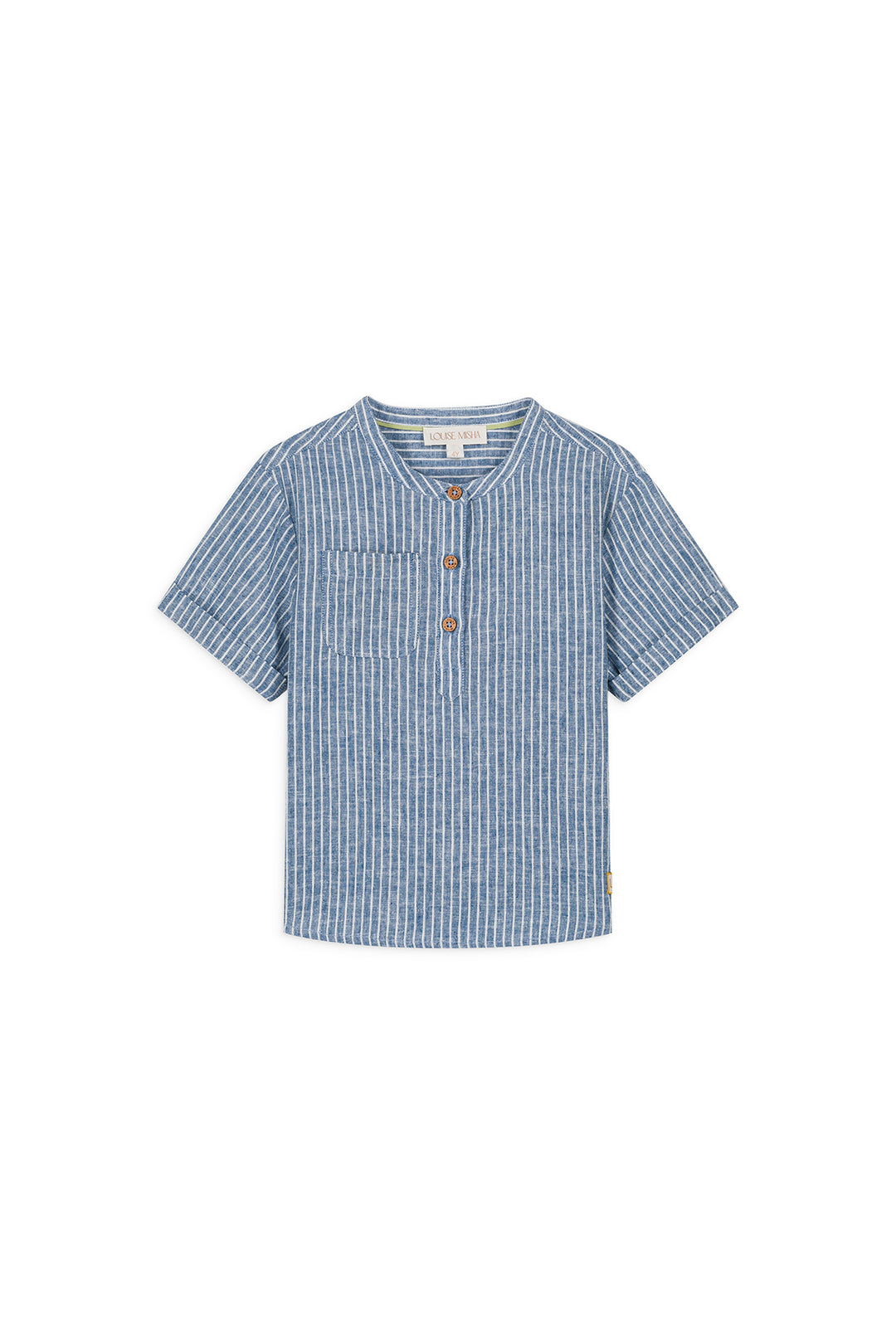 SHIRT ARUN-Blue Onda Stripes