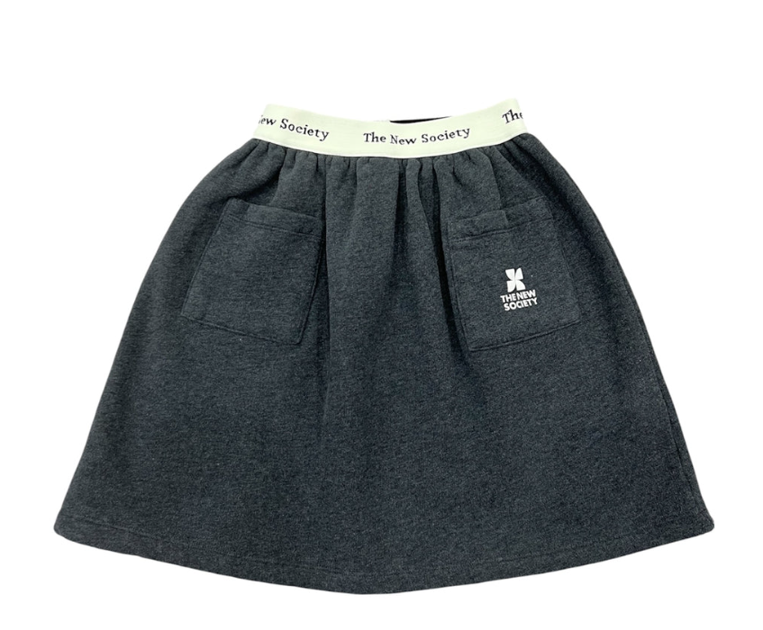 TNS Logo Special Skirt-Galactic Grey Melange