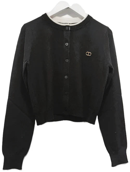 252GJ3010-KNIT CARDIGAN-BLACK