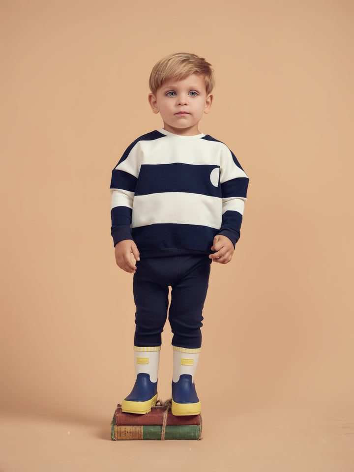 21-115-Stripe Baby Boy-Navy