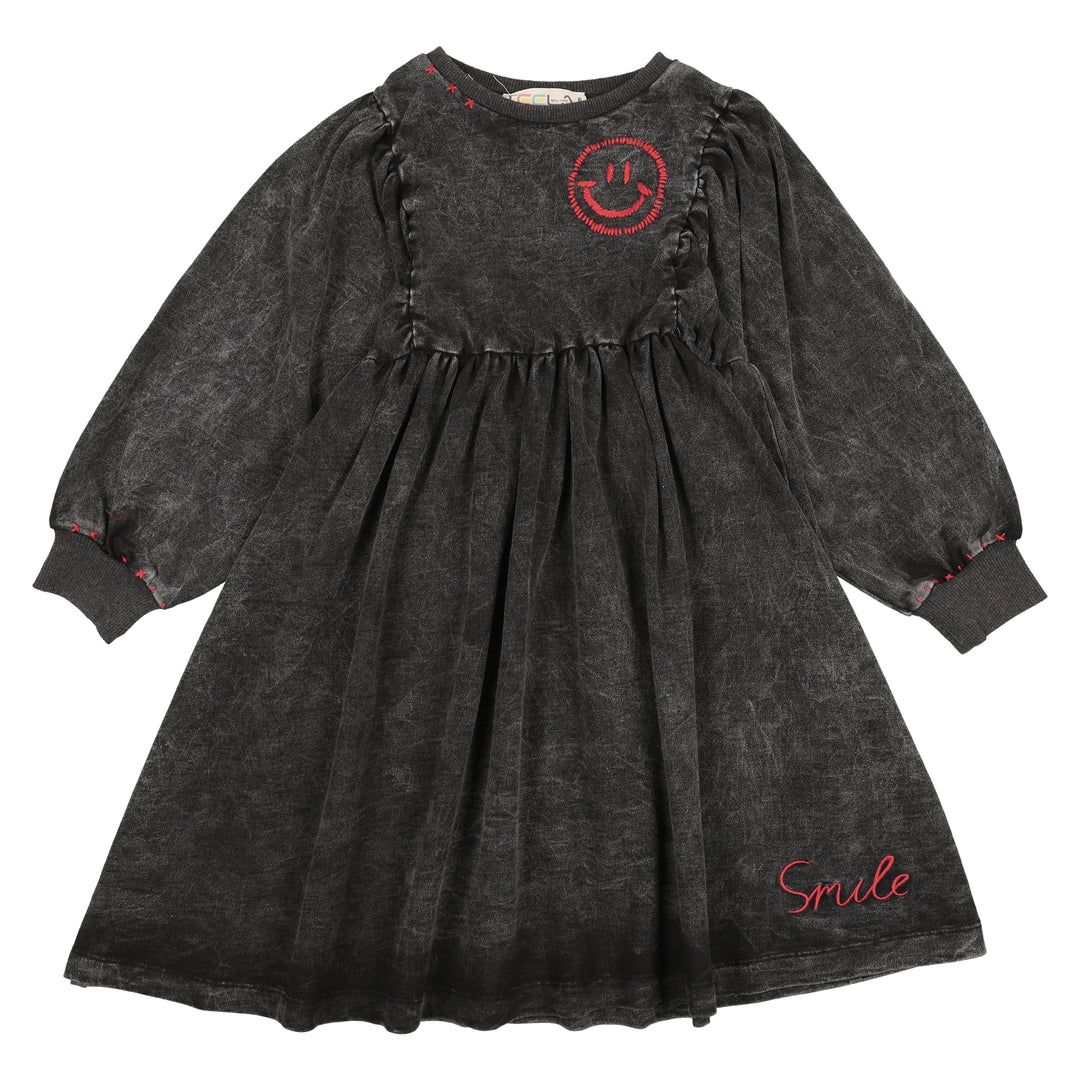 21-061A-Stitch Dress-Black Wash