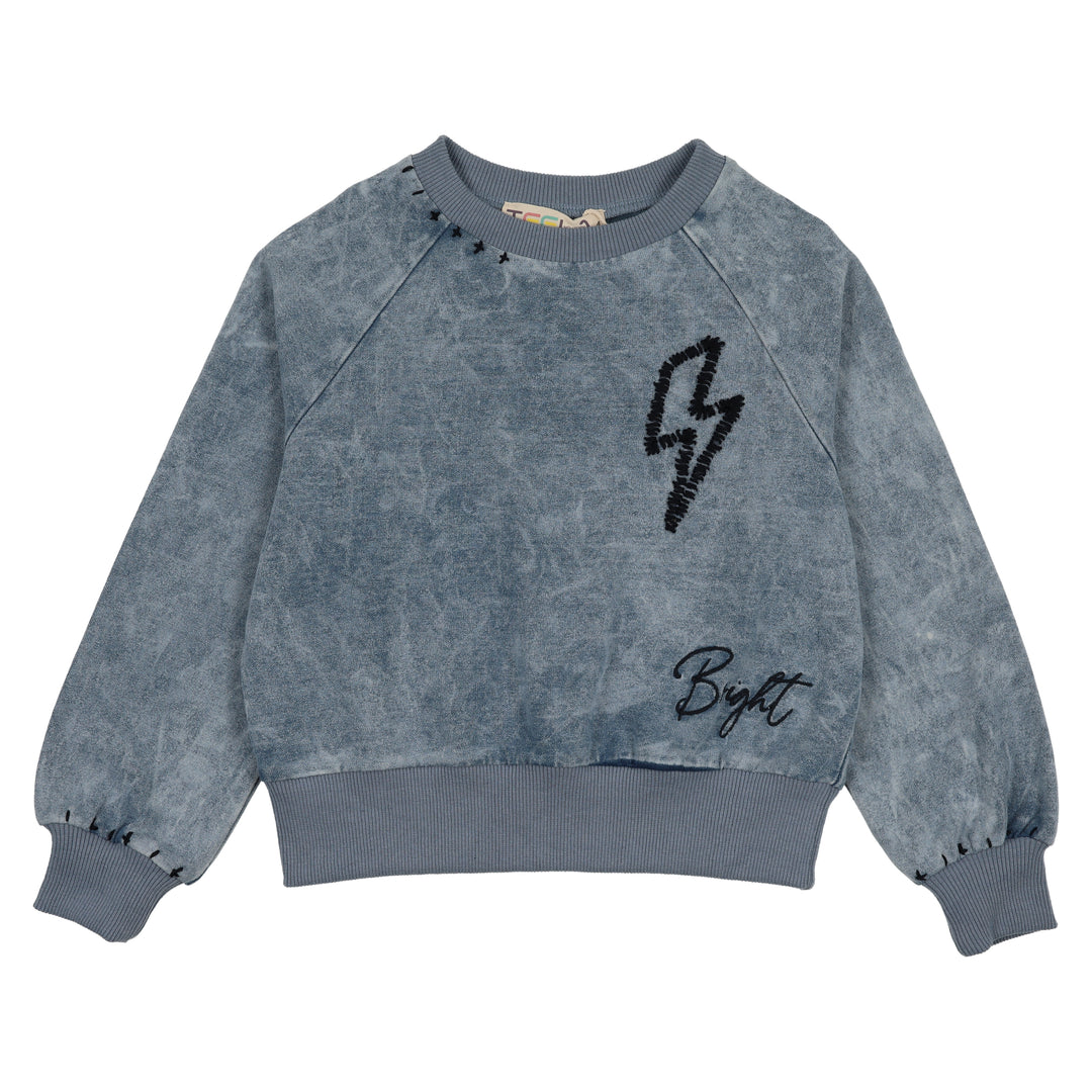 21-062B-Unisex Stitch Top-Blue Wash