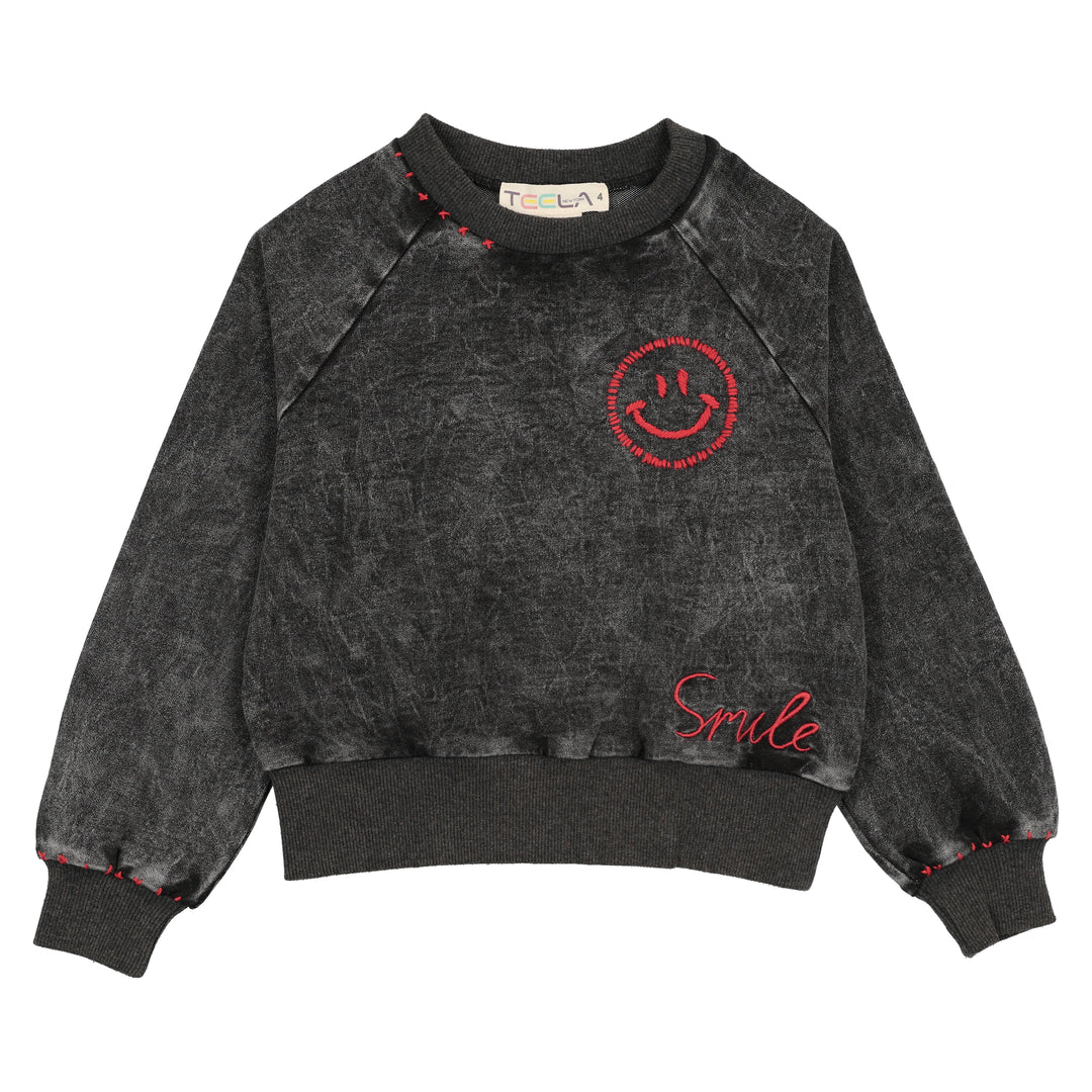 21-062A-Unisex Stitch Top-Black Wash