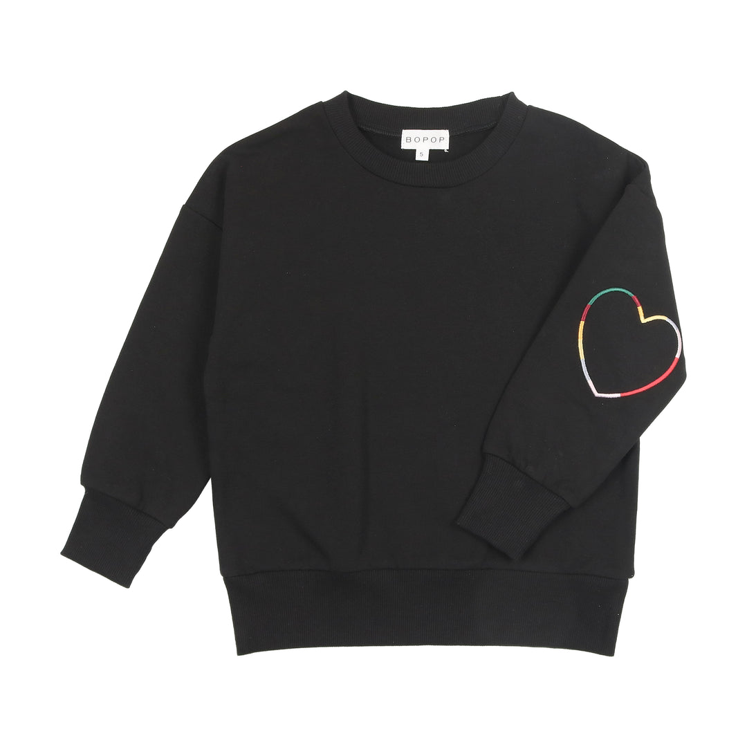 V605-HEART/STAR COLLECTION-SWEATSHIRT GIRL (HEART)