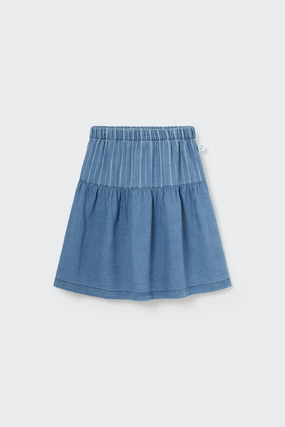 VITAK219S5-STRIPED DENIM SKIRT-blue