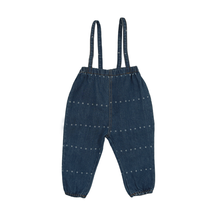V645-DENIM BOW -OVERALLS GIRLS