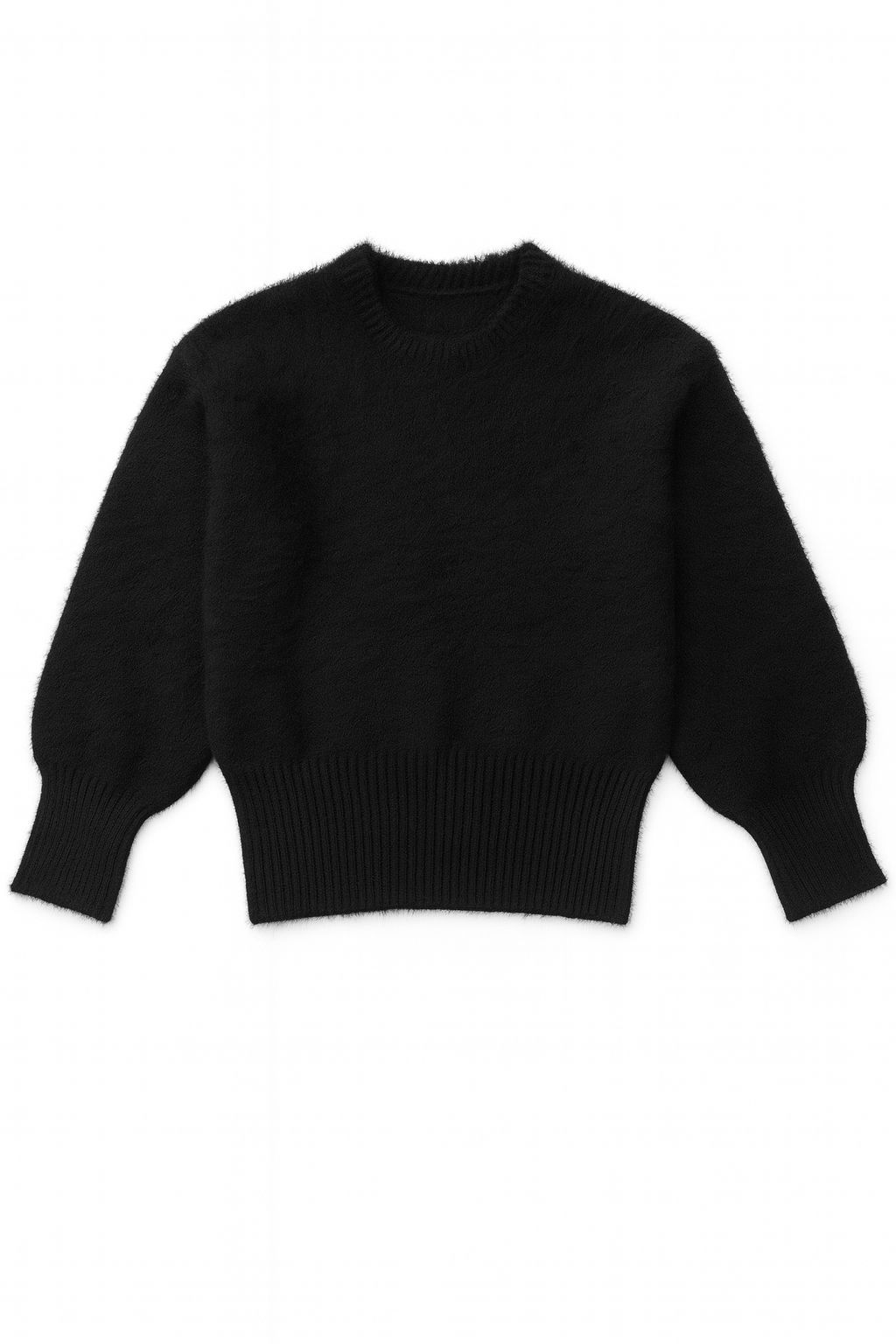 21-211A-Mohair Sweater-Black