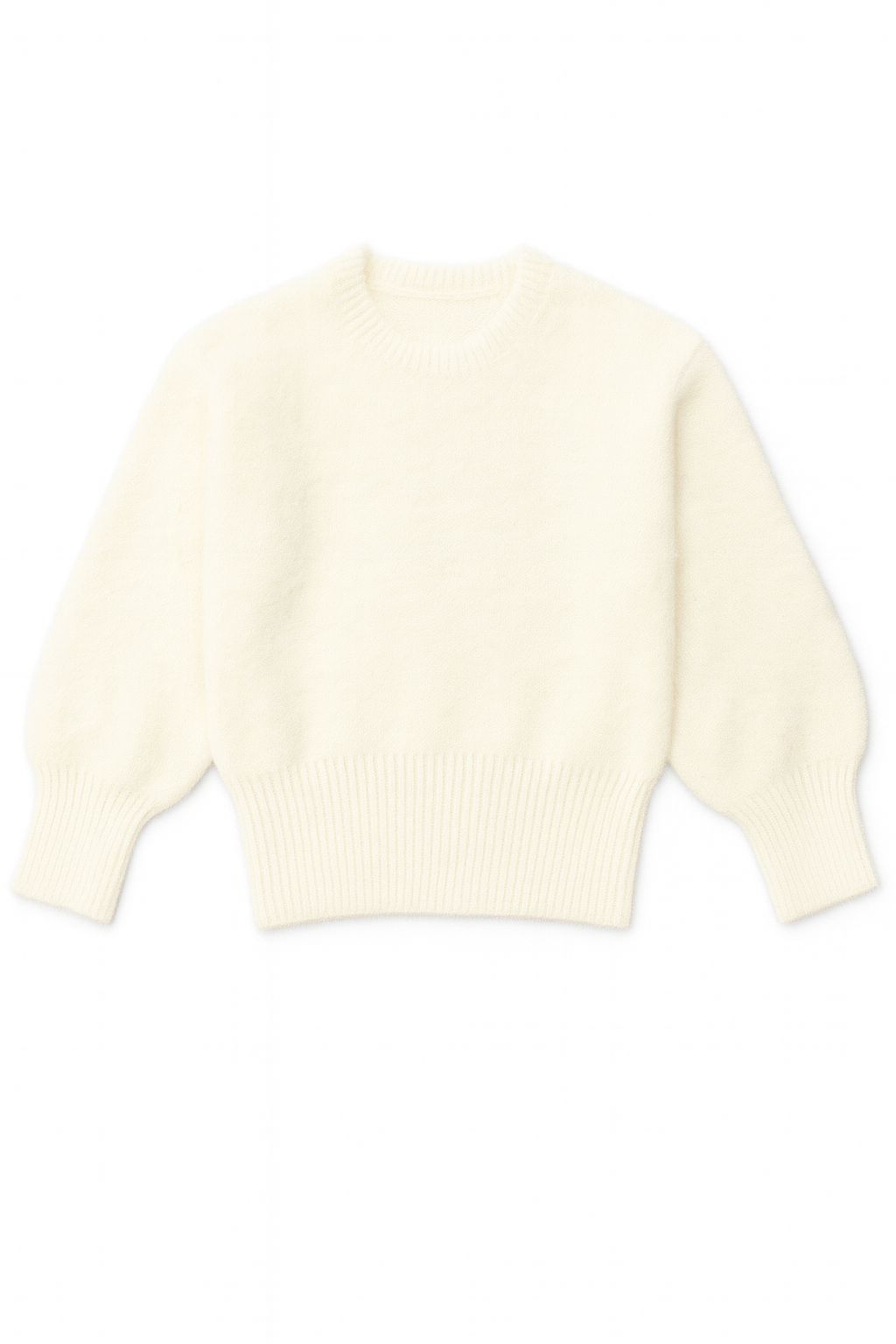 21-211B-Mohair Sweater-Ivory