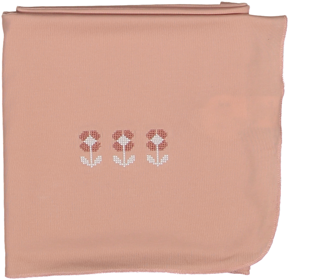 SL250148B-Embroidered Blanket-Pink Floral